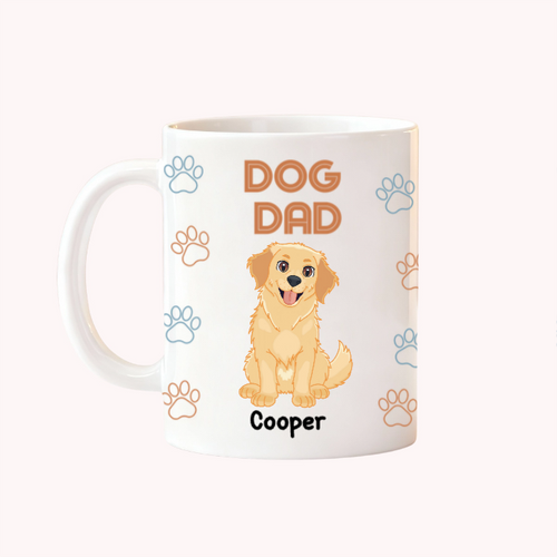Dog Dad - Personalized Custom Mug